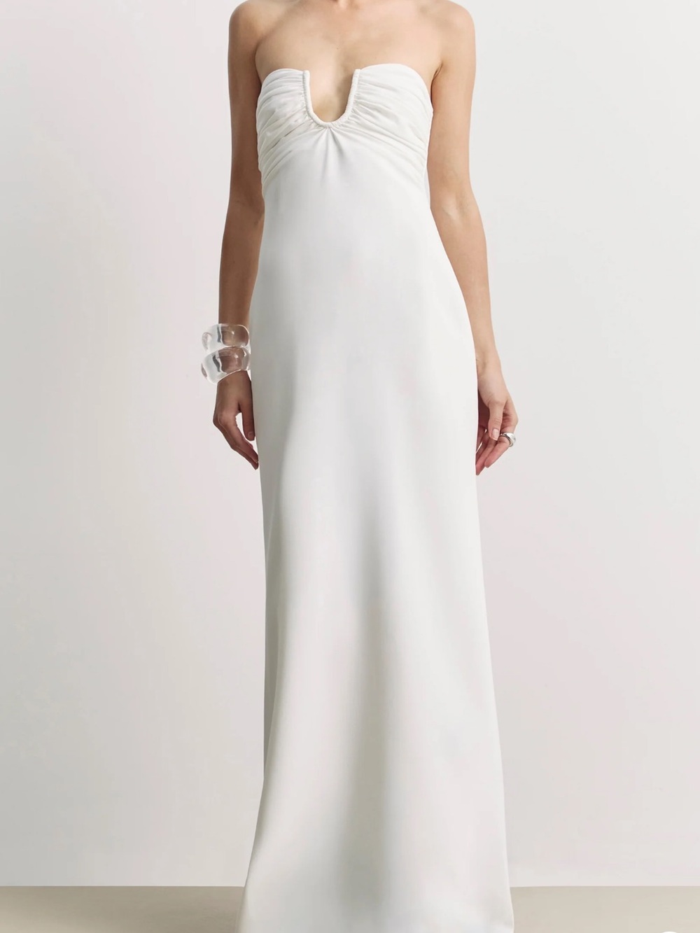 BOA  Strapless Ruched Bust Dress